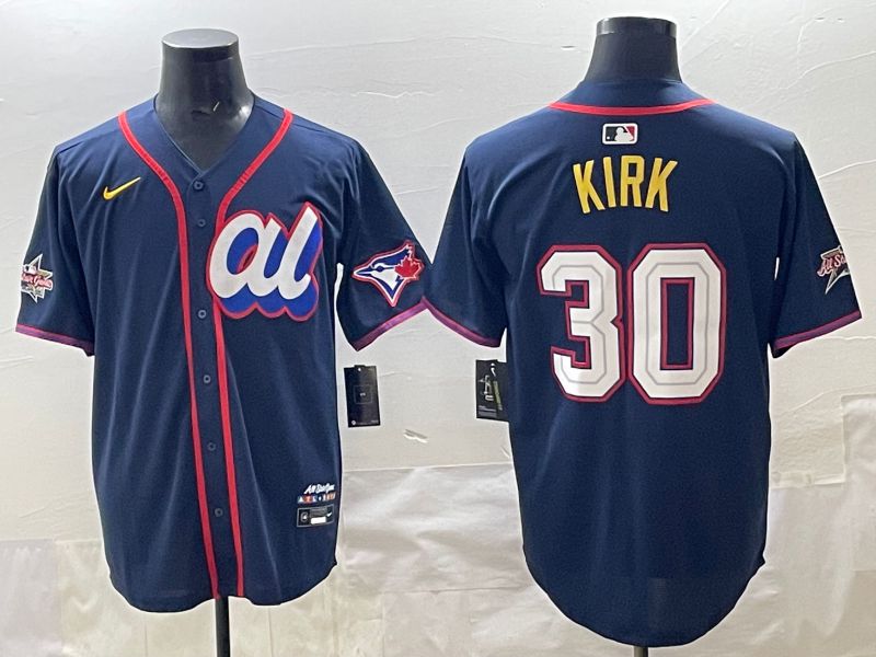 Men 2025 Toronto Blue Jays #30 Kirk Drak Blue All star Nike MLB Jersey style 01